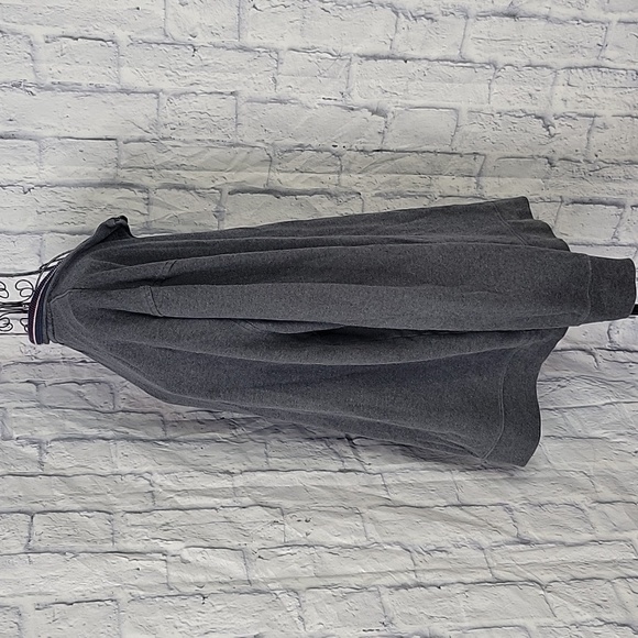 TOMMY HILFIGER Flag Logo 1/4 Zip Gray and Blue Sweater XXL/TG - Picture 4 of 6